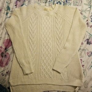 NWOT "Faded glory" cream sweater